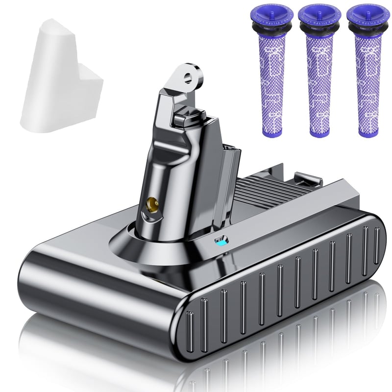 Náhradná batéria POWTREE pre vysávače Dyson V6 DC58 DC59 DC61 DC62 DC72 SV03 SV04 SV05 – Náhradná batéria s dlhou životnosťou