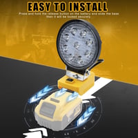 Powtree DeWalt 18V/20V Akkus LED Munkalámpa Reflektor Fényszóró 7