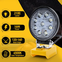 Powtree DeWalt 18V/20V Akkus LED Munkalámpa Reflektor Fényszóró 2