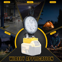 Powtree DeWalt 18V/20V Akkus LED Munkalámpa Reflektor Fényszóró 4