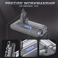 Powtree Dyson V10 / SV12 csereakkumulátor 6,0 Ah - szűrővel és csavarokkal 3