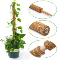 POXIAOER Moss Pole 40cm Kúszónövény Támasz 3db Monstera Kokosztüskés Rúd 3