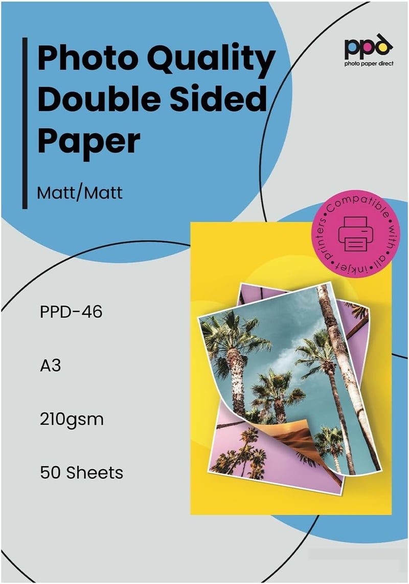 PPD Inkjet Fényes Mágneses Fotópapír A4 - 5 lapos csomag - Hűtőre, fémfelületekre rögzíthető - Fehér, 80g - Tintasugaras nyomtatókhoz