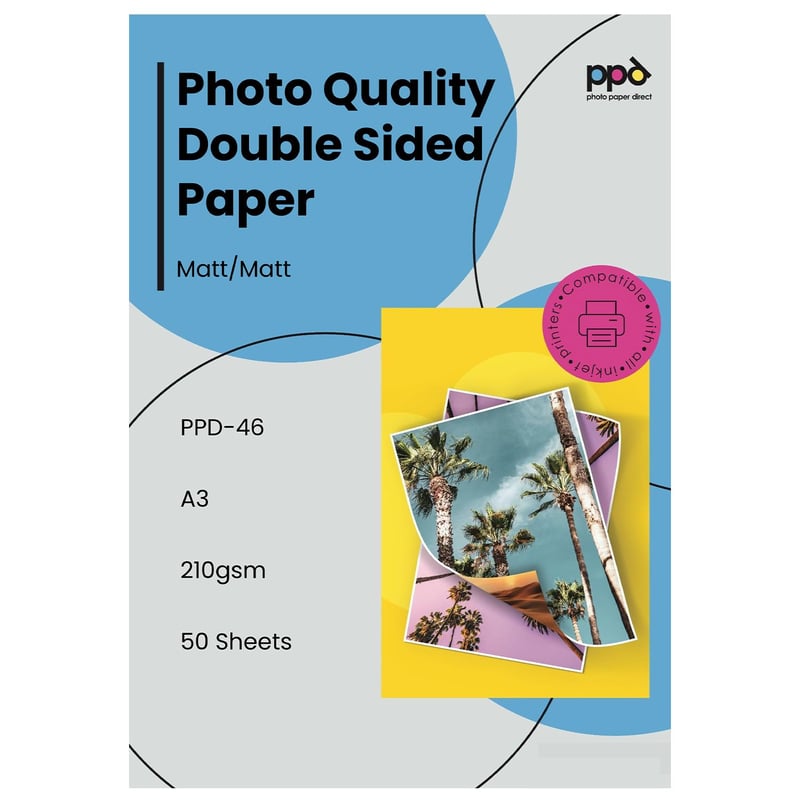 PPD Inkjet Lesklý Magnetický Fotopapier A4 - 5 listov - Na chladničku, kovové povrchy - Biely, 80g - Pre atramentové tlačiarne