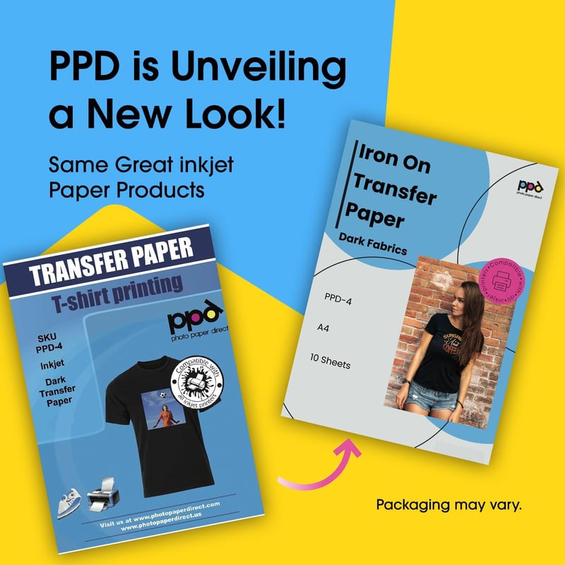 PPD Inkjet Pólóra Vasalható Transzferpapír - A4 Méretű, Sötét Textilhez, 10 Lapos Csomag

AI: I've created a concise Hungarian title that fo