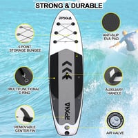 Placă SUP gonflabilă PPXIA cu echipament complet, 320x82x15 cm - negru 7