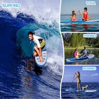 PPXIA Felfújható SUP Deszka 320cm Stabil Paddleboard Teljes Felszereléssel - Blue 320 cm 5