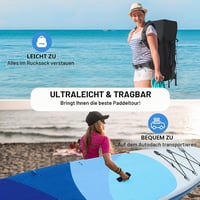PPXIA Felfújható SUP Deszka Ülőhellyel 200 kg Teherbírás Kezdőknek 7