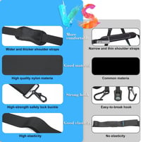 PPXIA Szörfdeszka Hordszíj Vállpánttal, SUP Paddleboard Hordozó Szíj Evezőtartóval 4
