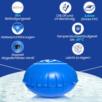 PPXIA Téli Medence Párna 2.5m Kerek XXL Légpárna Dupla Szelep -25°C 4