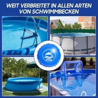 PPXIA Téli Medence Párna 2.5m Kerek XXL Légpárna Dupla Szelep -25°C 6