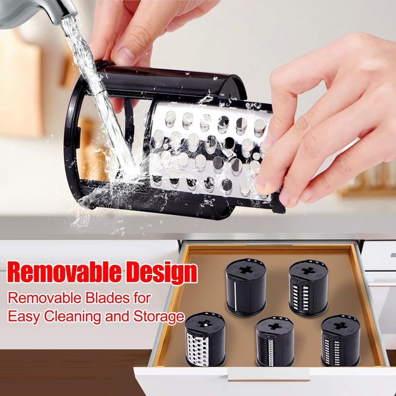 PQPO KitchenAid Mixer Szeletelő és Reszelő Adapter 5 Pengével