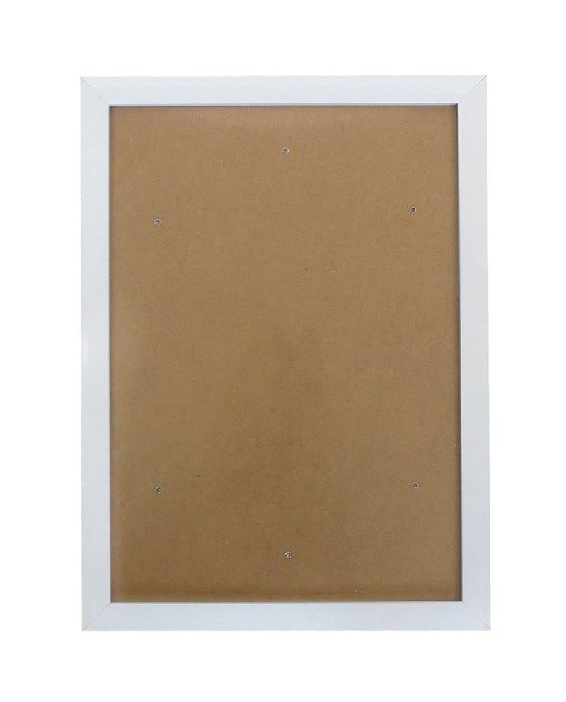 Ramă foto albă Pracht Creatives Hobby 6036-30111, 25x35 cm, cu geam din plexiglas și agățătoare de perete, design simplu