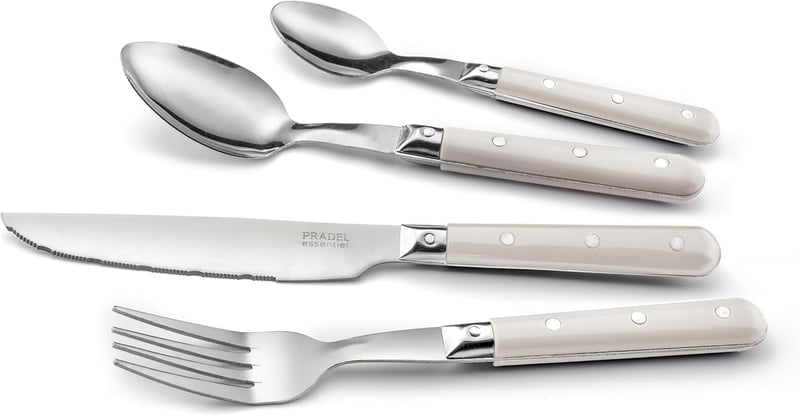 Pradel Essentiel Bistro Club 24 részes evőeszköz készlet 6 személyre rozsdamentes acél
