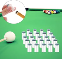 Prasacco 24 db biliárd kö hegy 13 mm fehér csere tip készlet 5