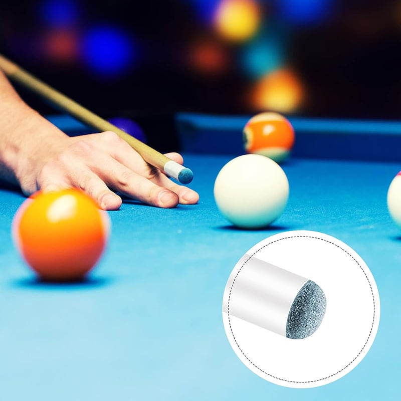 Prasacco 24 db biliárd kö hegy 13 mm fehér csere tip készlet