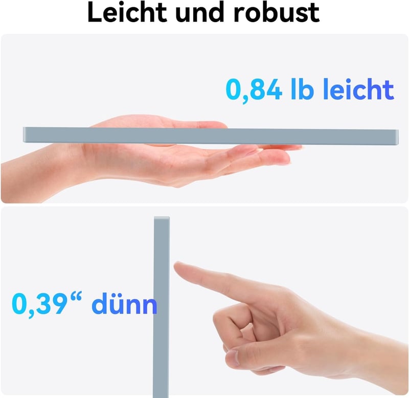 Prechen 10,5" OLED Érintőképernyős Hordozható Monitor 2,5K Felbontással, Beépített Hangszóróval, USBC/HDMI Csatlakozással Laptophoz, Telefon