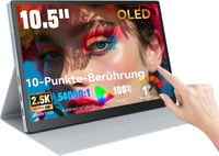 Prechen 10,5" OLED Érintőképernyős Hordozható Monitor 2,5K Felbontással, Beépített Hangszóróval, USBC/HDMI Csatlakozással Laptophoz, Telefon 1