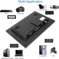 Prechen 11,6" hordozható monitor HD 1366x768 HDMI VGA AV BNC csatlakozóval 3