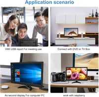 Prechen 11,6" hordozható monitor HD 1366x768 HDMI VGA AV BNC csatlakozóval 2