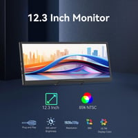 Prechen 12,3" IPS Másodlagos Monitor - Fém Hordozható Kijelző 1920x720 Felbontással, HDMI/USB-C, Beépített Hangszóróval Laptophoz, PC-hez

A 5