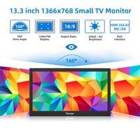 Prenosný 13,3" monitor Prechen so vstupmi HDMI, VGA a USB a vstavanými reproduktormi 2