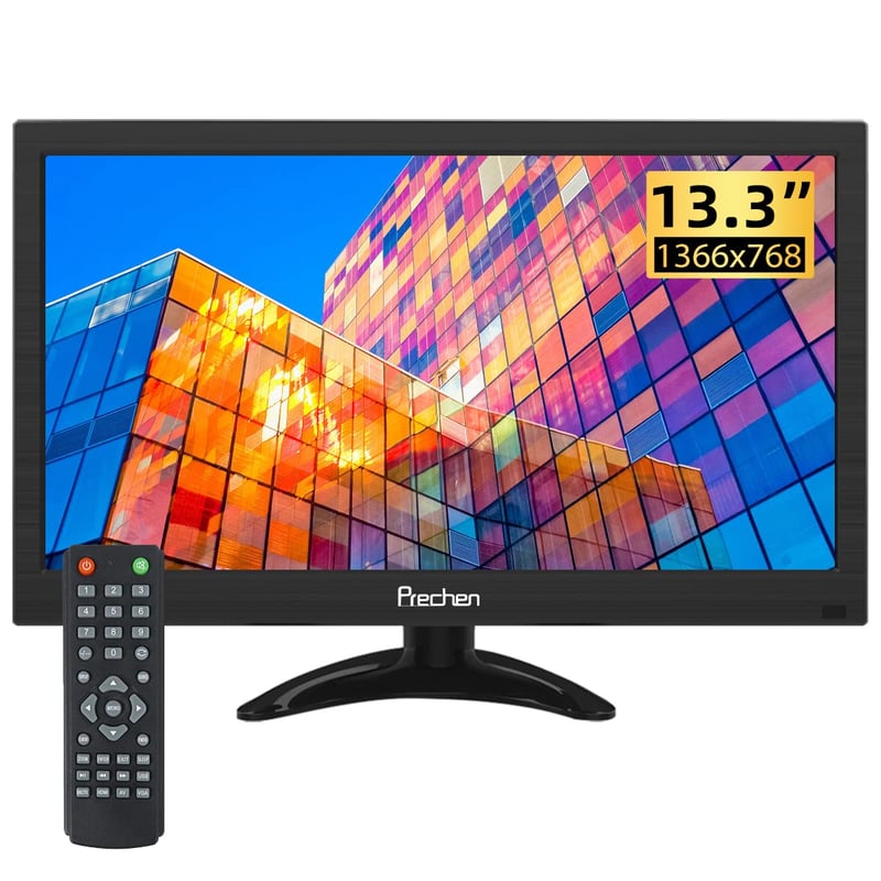 Prenosný 13,3" monitor Prechen so vstupmi HDMI, VGA a USB a vstavanými reproduktormi