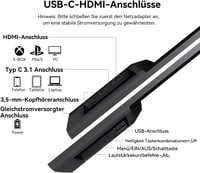Prechen 23.8" hordozható érintőképernyős monitor USB-C HDMI 1080P 6