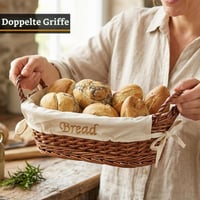 Premier Housewares fonott kenyérkosár, natúr vesszőből, béléssel 3