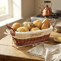 Premier Housewares fonott kenyérkosár, natúr vesszőből, béléssel 2
