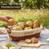 Premier Housewares fonott kenyérkosár, natúr vesszőből, béléssel 5