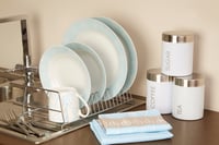 Premier Housewares mala posuda za pohranu, staklo i brušeni nehrđajući čelik, 850 ml 7