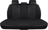 Premium Faux Leather Teljes Autóülés Huzat Dodge Charger 2002-2023 Modellekhez - Csúszásmentes Bőrhatású Ülésvédő Szett 5 Üléshez, Piros Sze 3