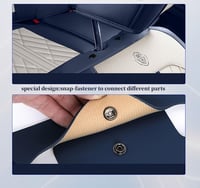 Premium Faux Leather Teljes Autóülés Huzat Dodge Charger 2002-2023 Modellekhez - Csúszásmentes Bőrhatású Ülésvédő Szett 5 Üléshez, Piros Sze 5