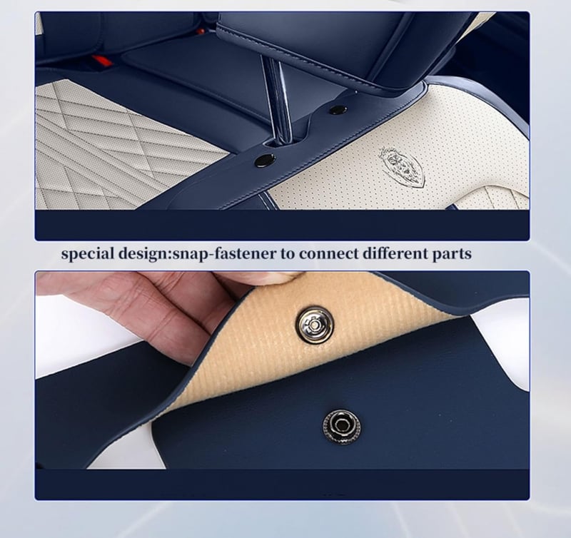 Premium Faux Leather Teljes Autóülés Huzat Dodge Charger 2002-2023 Modellekhez - Csúszásmentes Bőrhatású Ülésvédő Szett 5 Üléshez, Piros Sze