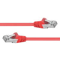 Cablu Patch PremiumCord CAT6a S/FTP PIMF, 10 Gbit/s, cu conectori RJ45, 100% cupru AWG 26/7, cablu Ethernet LAN rapid și flexibil, roșu, 1 m 3
