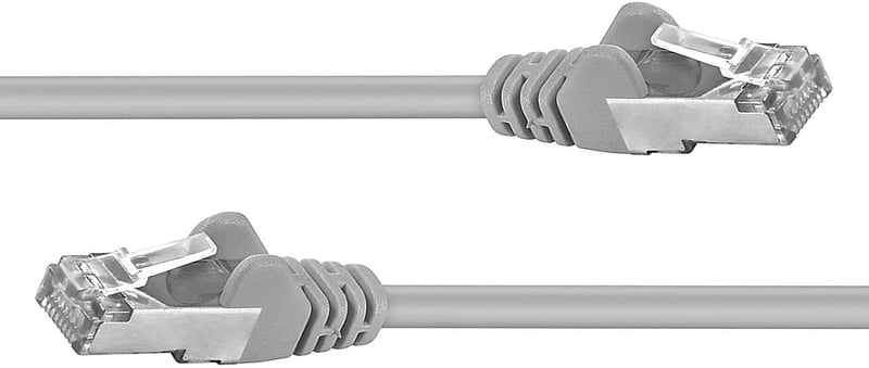 PremiumCord CAT6a S/FTP Ethernet kábel 50m, 10Gbit/s, árnyékolt RJ45 hálózati patch kábel - 50 metres, gray, CAT 6a S/FTP