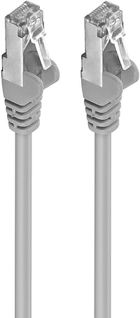 PremiumCord CAT6a S/FTP Ethernet kábel 50m, 10Gbit/s, árnyékolt RJ45 hálózati patch kábel - 50 metres, gray, CAT 6a S/FTP 2