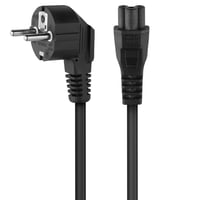 Cablu de alimentare PremiumCord kpspt2 Mickey Mouse 230V 2m, cu ștecher cu contact de protecție la conector unghiular IEC 320 C5, cablu de alimentare PC cu 3 pini, negru 2