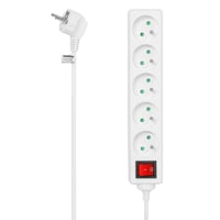 Prelungitor PremiumCord PP5K-02, 250V, 2 m, 5 prize, Alb 2