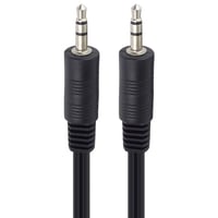 Cablu Jack Stereo PremiumCord 5 m, Tată-Tată, Cablu Audio Aux pentru Căști, TV, Telefon, MP3, Dispozitive HiFi, Ecranat, Negru 1