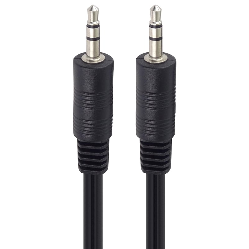 Cablu Jack Stereo PremiumCord 5 m, Tată-Tată, Cablu Audio Aux pentru Căști, TV, Telefon, MP3, Dispozitive HiFi, Ecranat, Negru