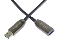 PremiumCord USB 3.2 optički produžni kabel 30m (AOC), optičko vlakno, SuperSpeed 5Gbps, Gen 1 Type A, ženski-muški, crni 6
