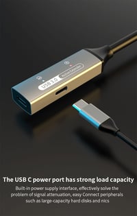 PremiumCord USB-C hosszabbító kábel 10m aktív erősítővel, Type-C 5Gbit/s fekete - 10 m, USB-C 10