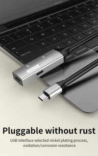 PremiumCord USB-C hosszabbító kábel 10m aktív erősítővel, Type-C 5Gbit/s fekete - 10 m, USB-C 5