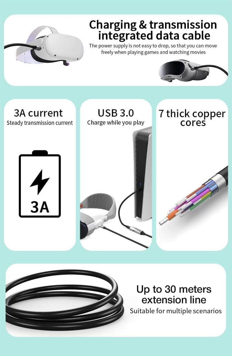 PremiumCord USB-C hosszabbító kábel 10m aktív erősítővel, Type-C 5Gbit/s fekete - 10 m, USB-C