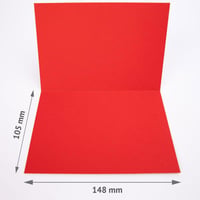 PresentFill hajtogatott üdvözlőkártya borítékkal, DIN A6 / C6, újrahasznosított kraft papír - bézs/krém - 50 db 4