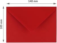 PresentFill hajtogatott üdvözlőkártya borítékkal, DIN A6 / C6, újrahasznosított kraft papír - bézs/krém - 50 db 3