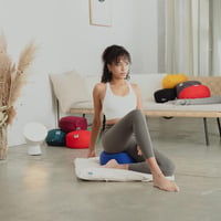 Present Mind Kerek Meditációs Párna Zafu 16cm Bordó Természetes Anyag EU 7