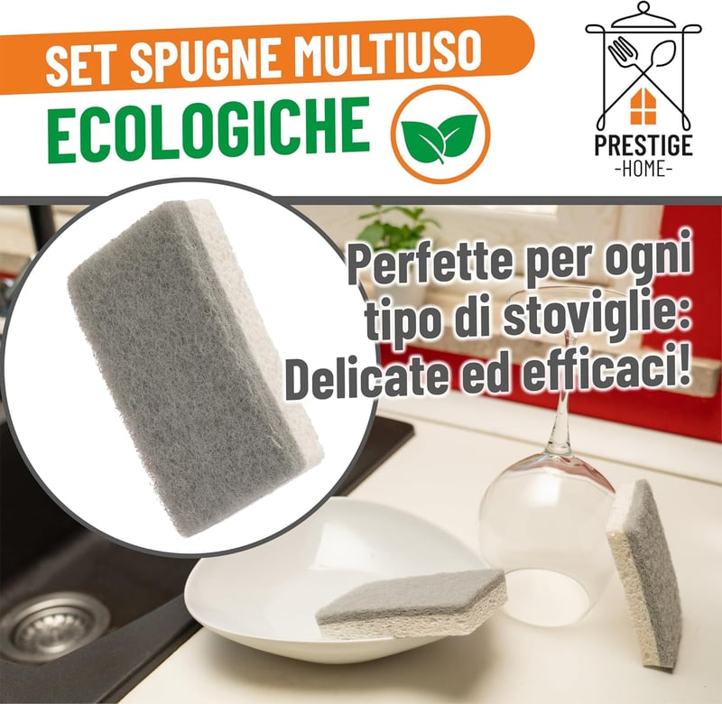 Prestige Home Öko Konyhai Szivacs Környezetbarát Mosogatóhoz